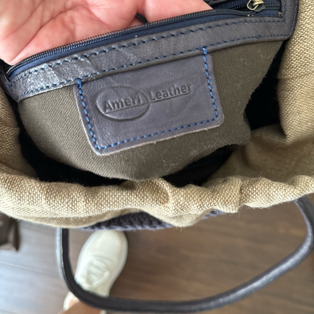 Ameri Leather Barrel Shoulder Tote.Leather On One… - image 5